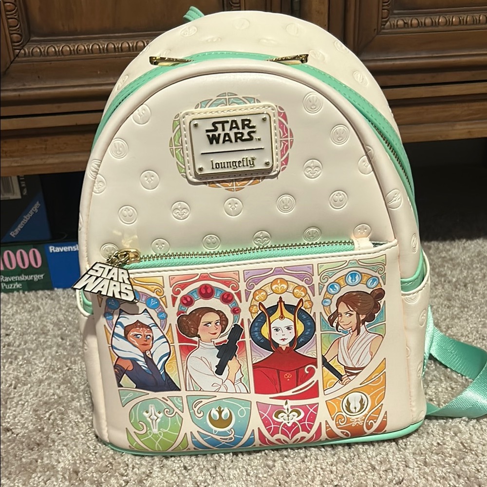 Loungefly  Star Wars Backpack Featuring the Heroines of the Galaxy